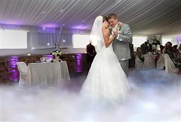 низкий туман на свадьбу
